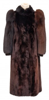 SHEARED BEAVER & FOX-TRIMMED F