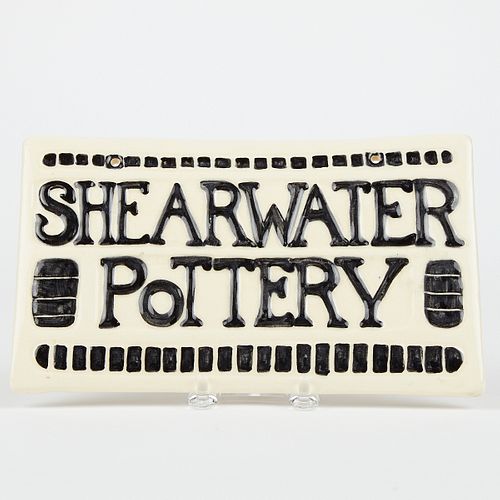 SHEARWATER POTTERY GLAZED PLAQUE