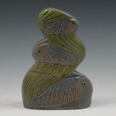 Shearwater Triple Fish Statue