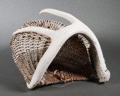 SHED ANTLER HANDMADE BASKETOne