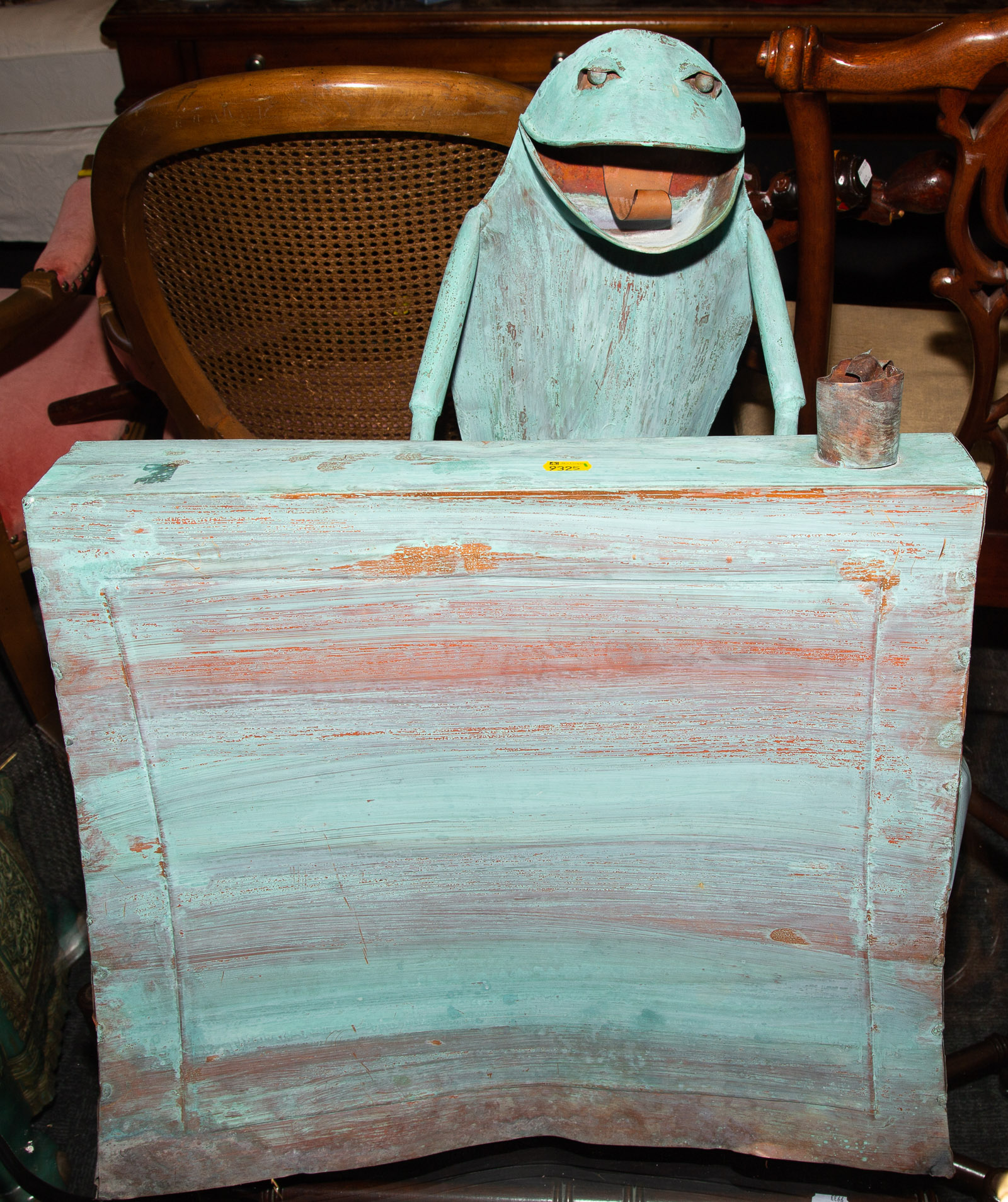 SHEET COPPER FROG PIANO PLAYER