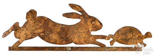 SHEET COPPER HARE AND TORTOISE