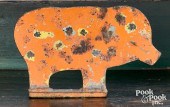 SHEET IRON CARNIVAL PIG TARGET