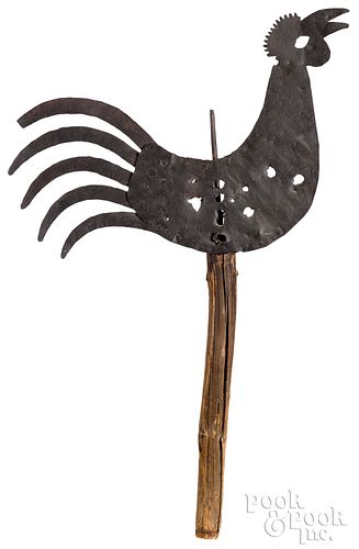 SHEET IRON COCKEREL WEATHERVANE,