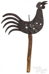 SHEET IRON COCKEREL WEATHERVAN