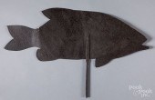 SHEET IRON FISH WEATHERVANEShe