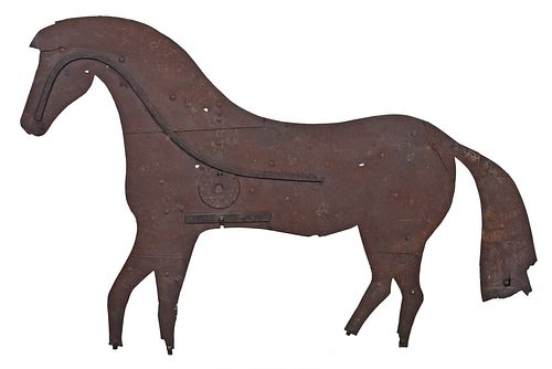 SHEET IRON FOLK ART HORSE
