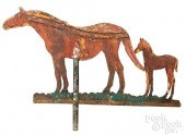 SHEET IRON HORSE AND FOAL WEAT