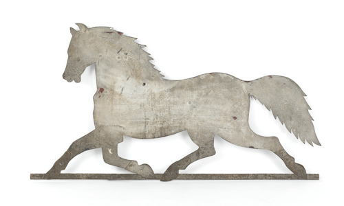 Sheet iron horse weathervane 19th