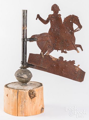 SHEET IRON MAN ON HORSEBACK