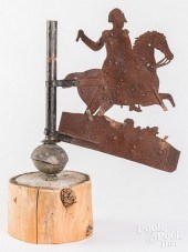 SHEET IRON MAN ON HORSEBACK WE