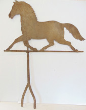 SHEET IRON WEATHERVANE OF TROT
