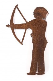 SHEET METAL FIGURE OF AN AMERI