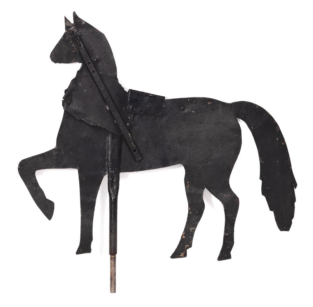 SHEET METAL HORSE WEATHER VANE 19TH