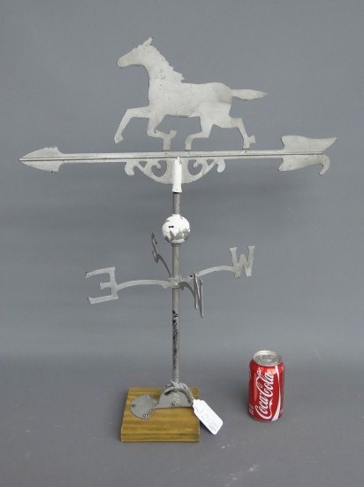 Sheet metal horse weathervane