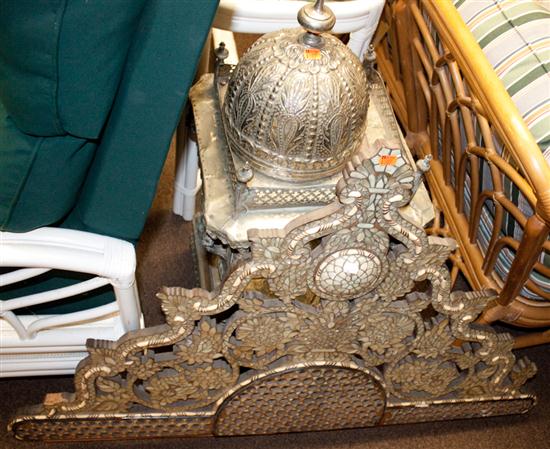 Sheet metal on wood classical style
