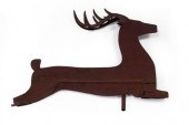 Sheet metal weathervane of a l