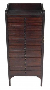 SHEET MUSIC CABINET, LATE 19TH