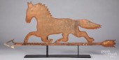 SHEET TIN RUNNING HORSE WEATHE