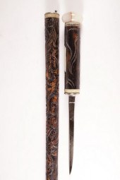 SHEFFIELD AGATE POMMEL DAGGER