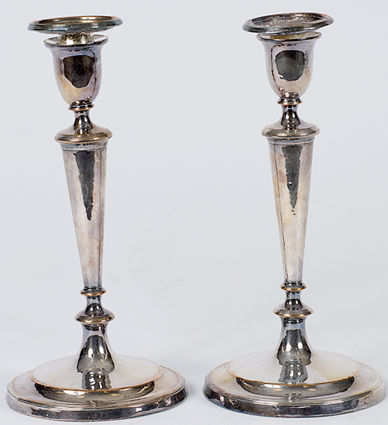 Sheffield Plate Candlesticks