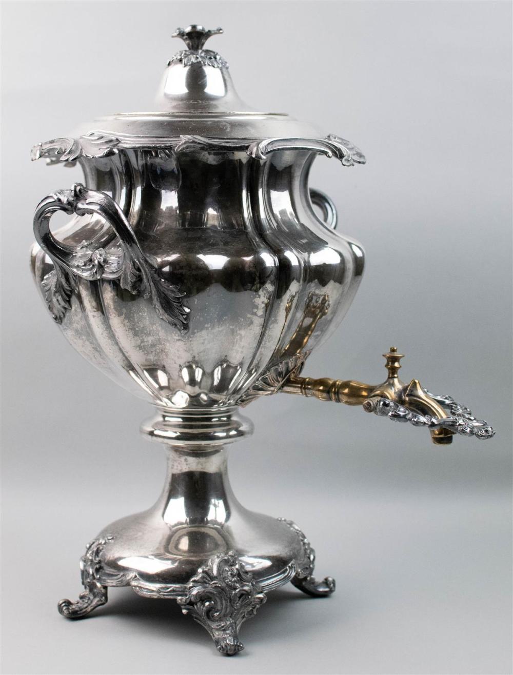 SHEFFIELD PLATED HOT WATER URN,
