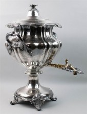 SHEFFIELD PLATED HOT WATER URN