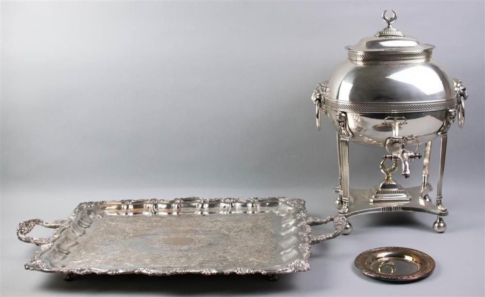 SHEFFIELD PLATED HOT WATER URN,