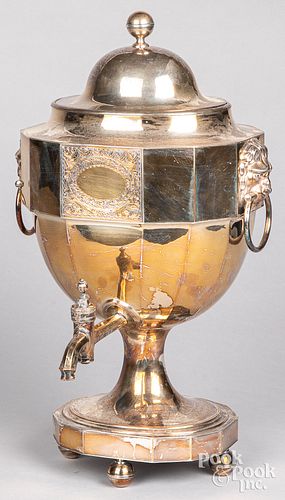 SHEFFIELD PLATED URN, 19TH