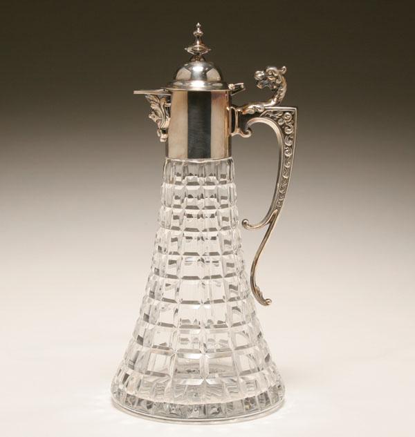 Sheffield silver mounted glass
