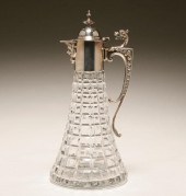 Sheffield silver mounted glass