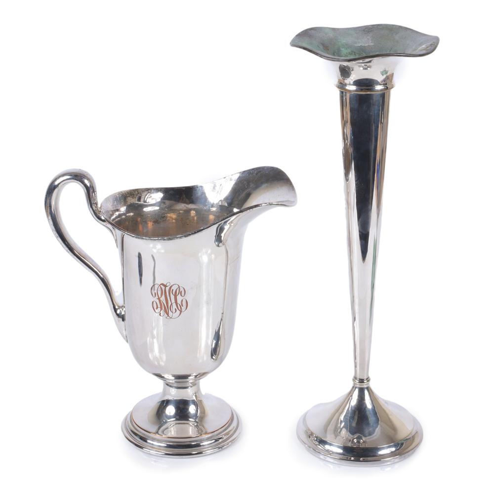 SHEFFIELD SILVER PLATE 2PC GROUP: