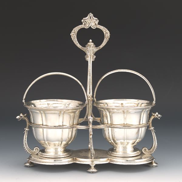SHEFFIELD SILVER PLATE CONDIMENT