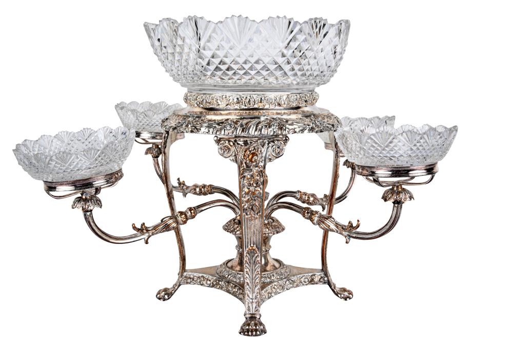 SHEFFIELD SILVERPLATE & CUT GLASS