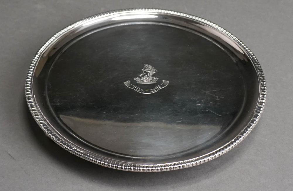 SHEFFIELD SILVERPLATE SALVER WITH
