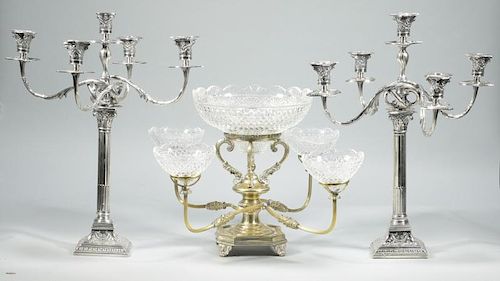 SHEFFIELD SILVERPLATED CANDELABRA