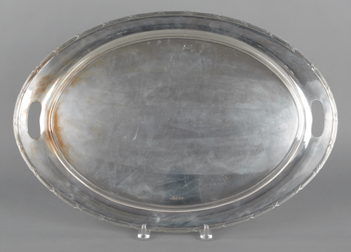 Sheffield sterling silver tray
