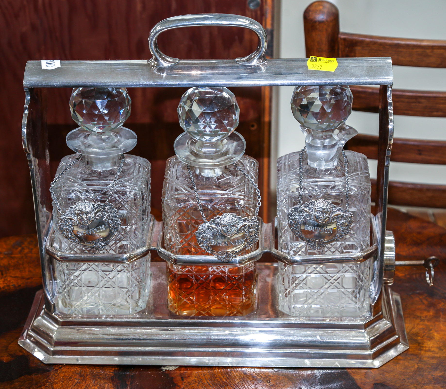 SHEFFIELD TANTALUS; STERLING BOTTLE