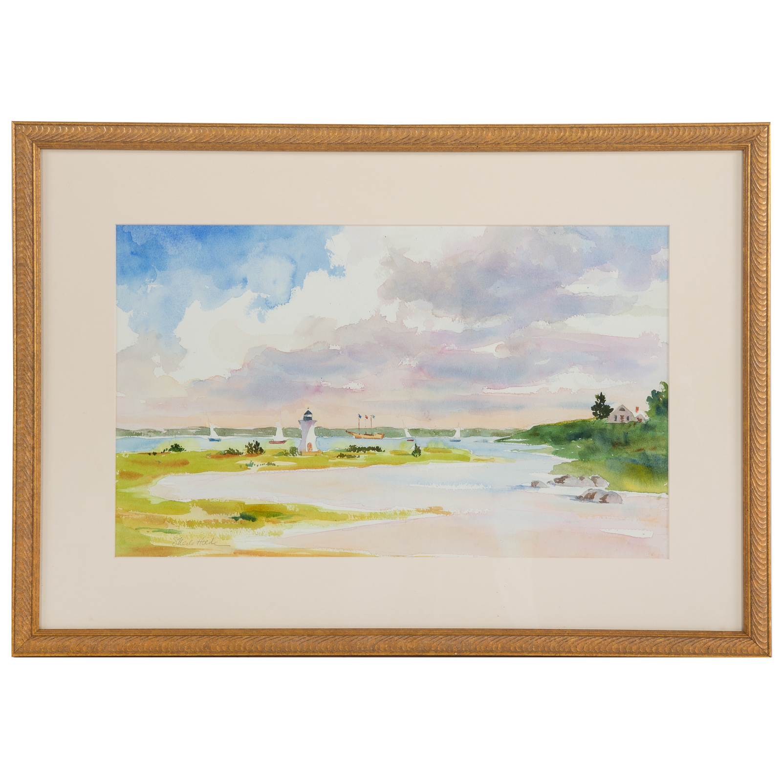 SHEILA HOERLE. "EDGARTOWN LIGHT,"