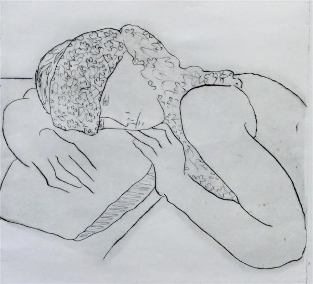 SHEILA OLINER, WOMAN RESTING ON