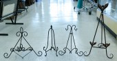 Shelf 4pc Metal Table Easels