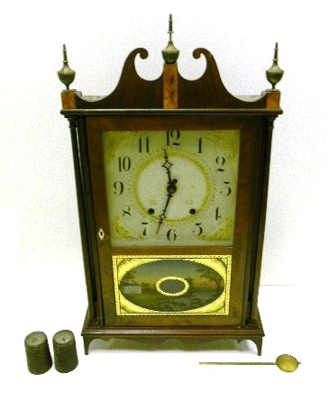 Shelf clock by Eli Terry and