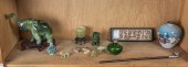 SHELF OF ASIAN DECORATIVE ITEM