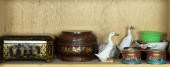 SHELF OF ASIAN DECORATIVE ITEM