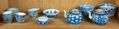 SHELF OF CHINESE BLUE AND WHIT