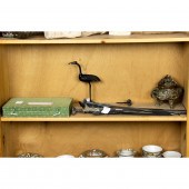 SHELF OF CHINESE DECORATIVE OB