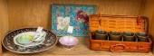 SHELF OF CHINESE PORCELAIN WAR