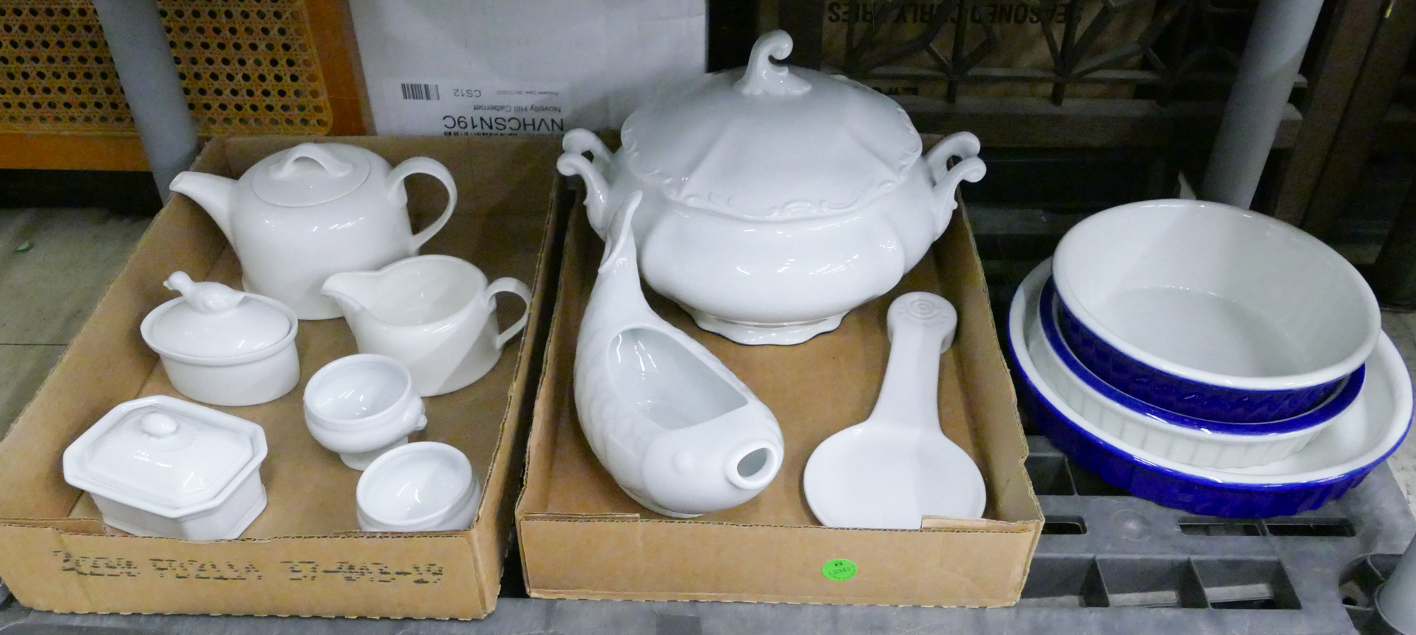 Shelf Stoneware Serving Pieces 12pc