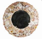 SHELL ENCRUSTED MIRROR 20th c.