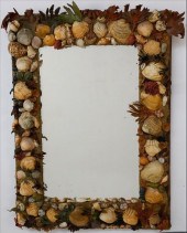 SHELL ENCRUSTED MIRROR WITH CU
